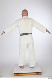 Yury dressed sports standing white kimono dress whole body 0005.jpg